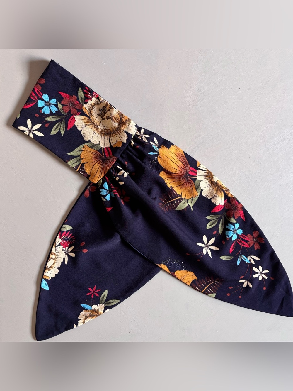 ZAFUL Floral Crop Bandeau Back Tie Tube Top